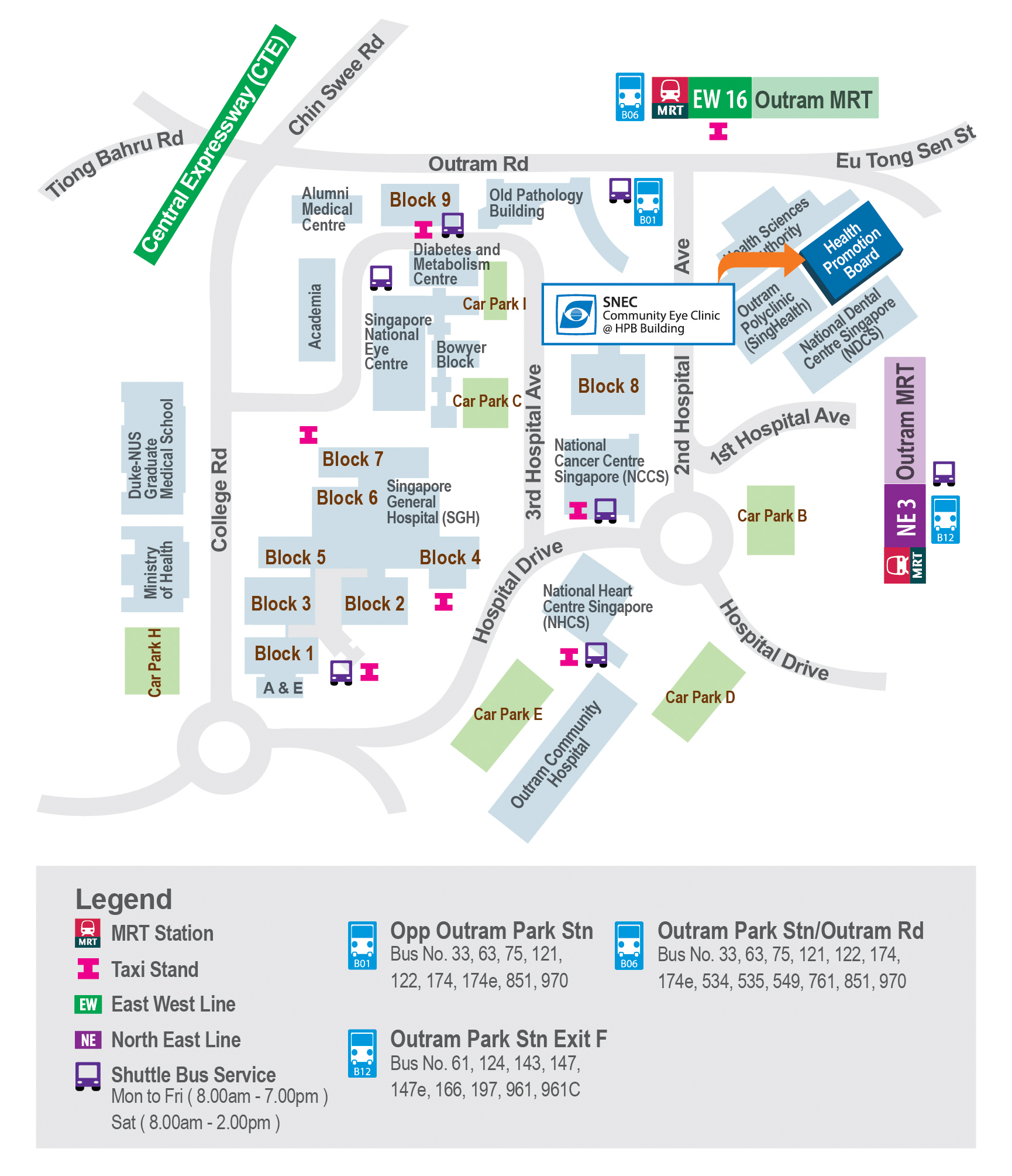 SNEC Branches & Affiliated Clinics